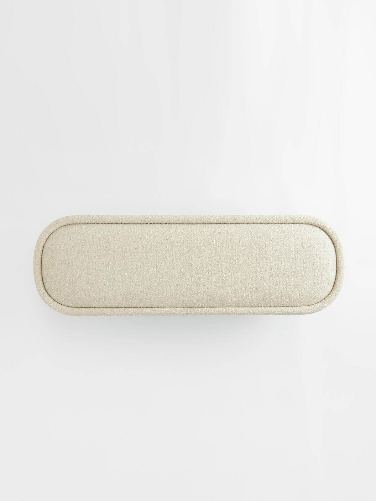 Ahşap Ayaklı Teddy Bukle Kumaşlı Bench