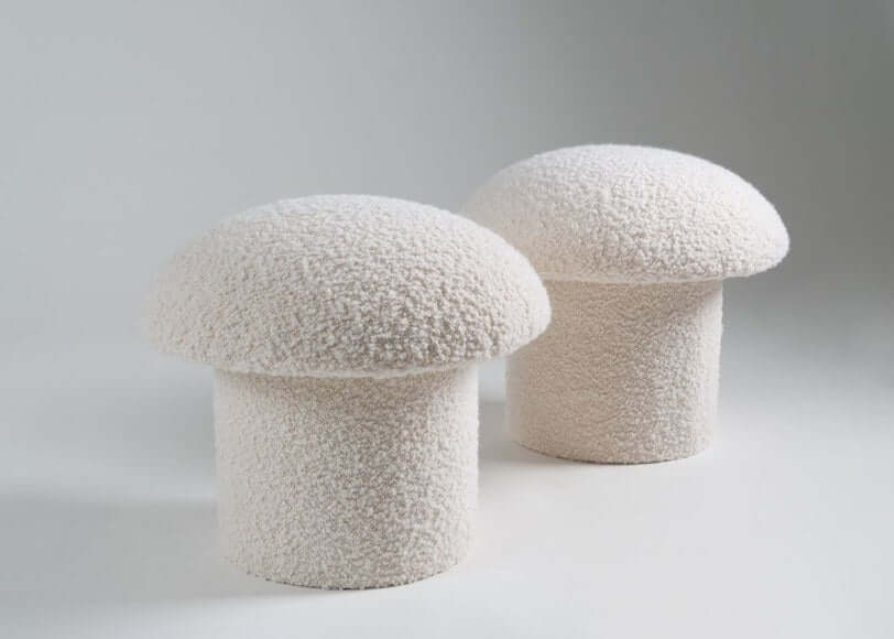 Teddy Bukle Kumaşlı Mantar Puf