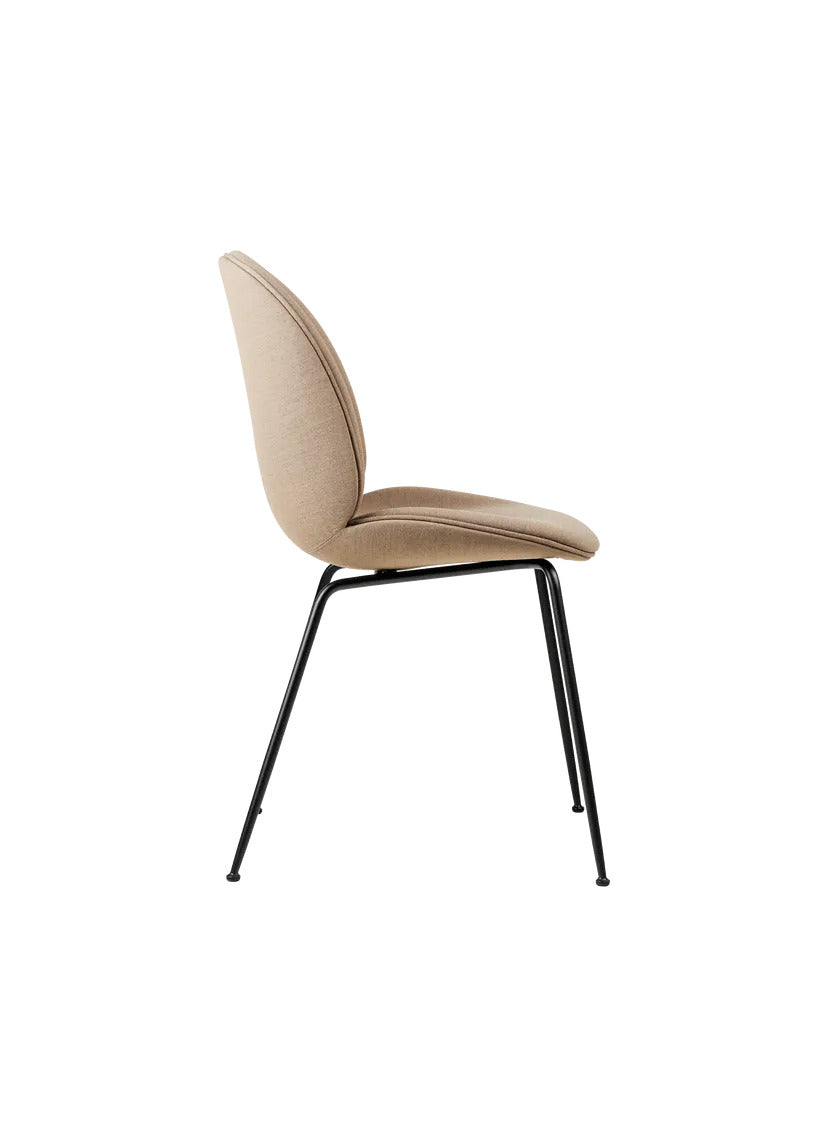 Beetle beige fabric chair with metal legs, dimensions 56x58x87 cm and durable fabric with 25000 Martindale.