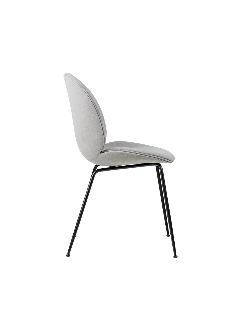 Beetle Gri Keten Kumaş Metal Ayaklı Sandalye, kod: 56x58x87 cm, oturum yüksekliği 45 cm, modern tasarım.