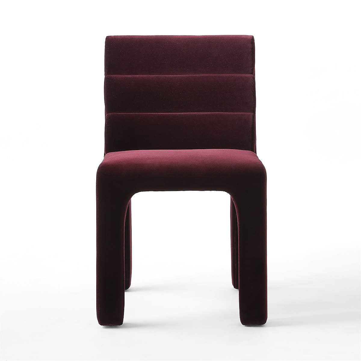 Castell Bordo Kadife Sandalye, 48x62x81 cm, şık ve ergonomik tasarımıyla, 25000 Martindale aşınma direnci.