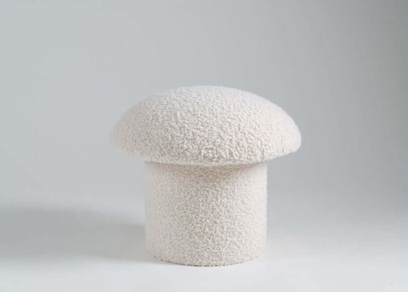 Teddy Bukle Kumaşlı Mantar Puf