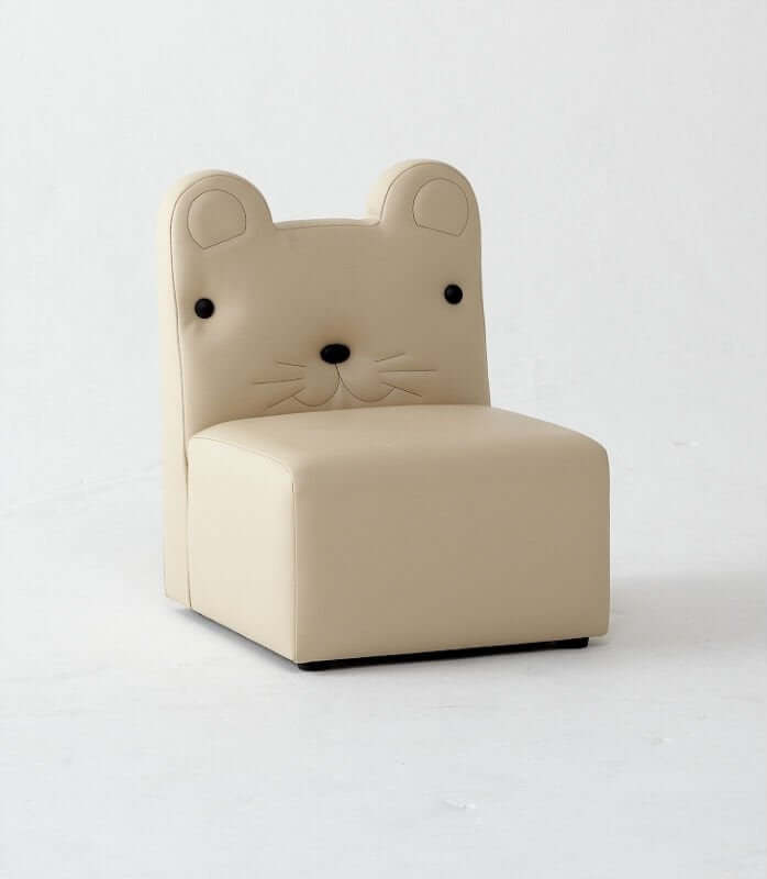 Kedi Modeli Suni Deri Kız Erkek Çocuk Odası  Sırtlı Puf