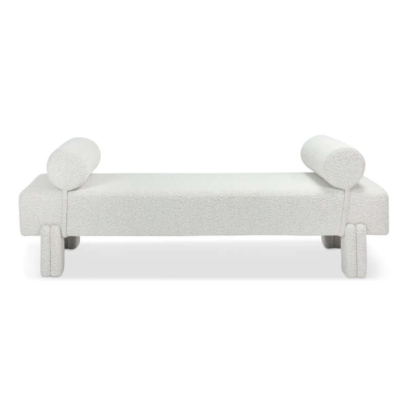 Yuvarlak Balinli Teddy Buklet Kumaşlı Bench