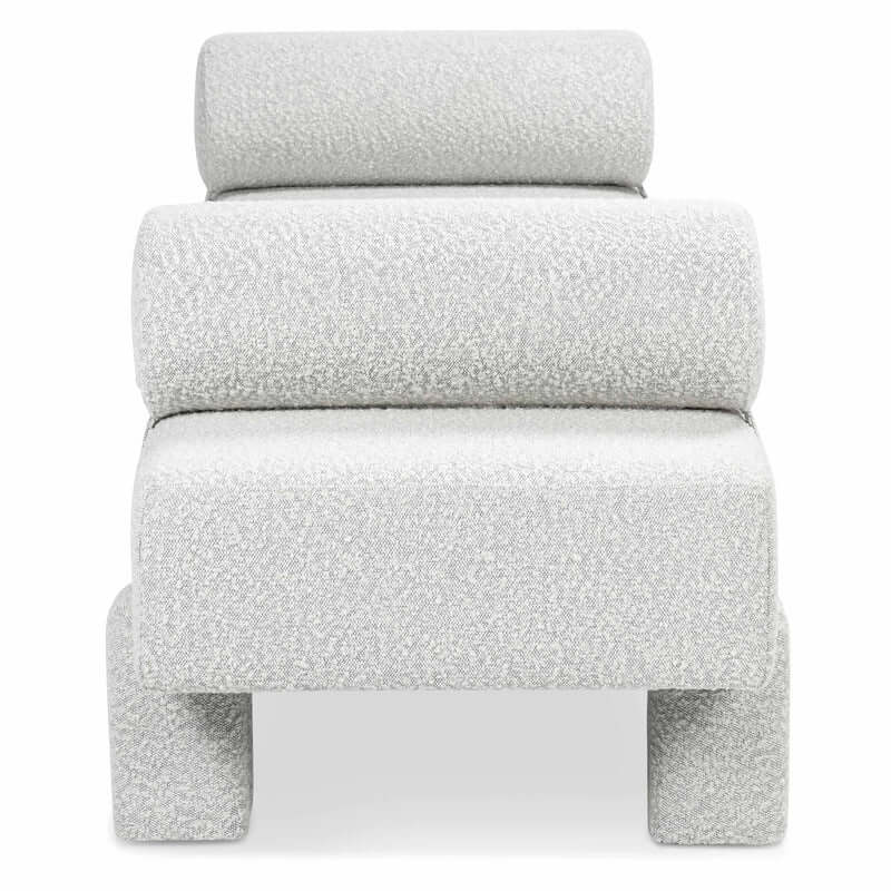 Yuvarlak Balinli Teddy Buklet Kumaşlı Bench