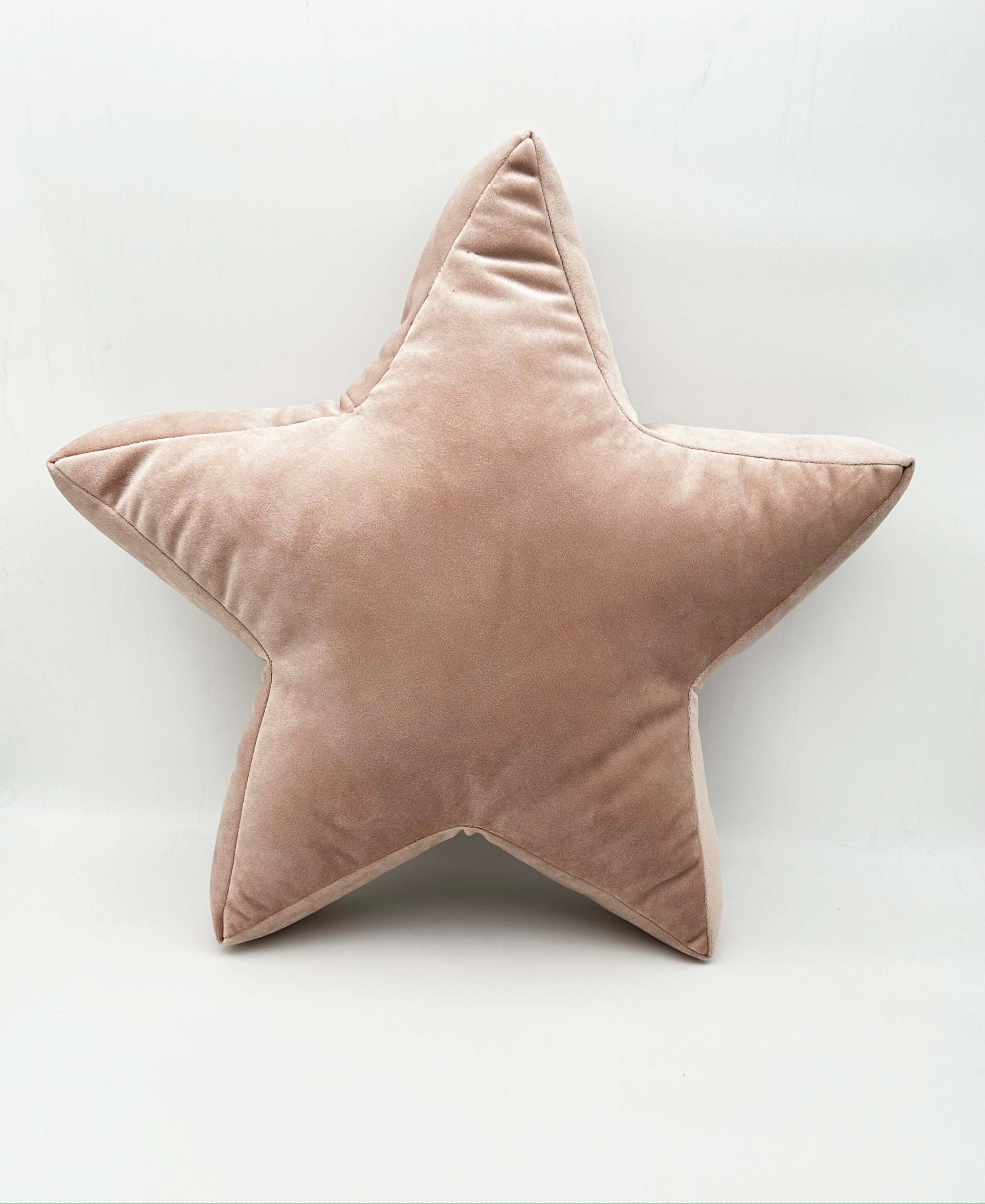 PUDRA RENGİ BABY FACE KUMAŞLI YILDIZ FORMUNDA YASTIK
