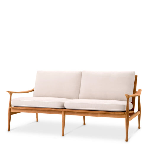 Manzo Iroko Ahşap Dış Mekan Bahçe Koltuğu, 180 cm genişlik, 82 cm derinlik, modern tasarım, konforlu oturum.