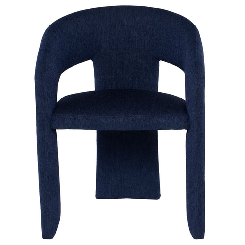 Anise Mavi Keten Kumaşlı Full Kumaşlı Kollu Sandalye - modern tasarım, 60x56x75 cm, aşınma direnci 75000 martind.