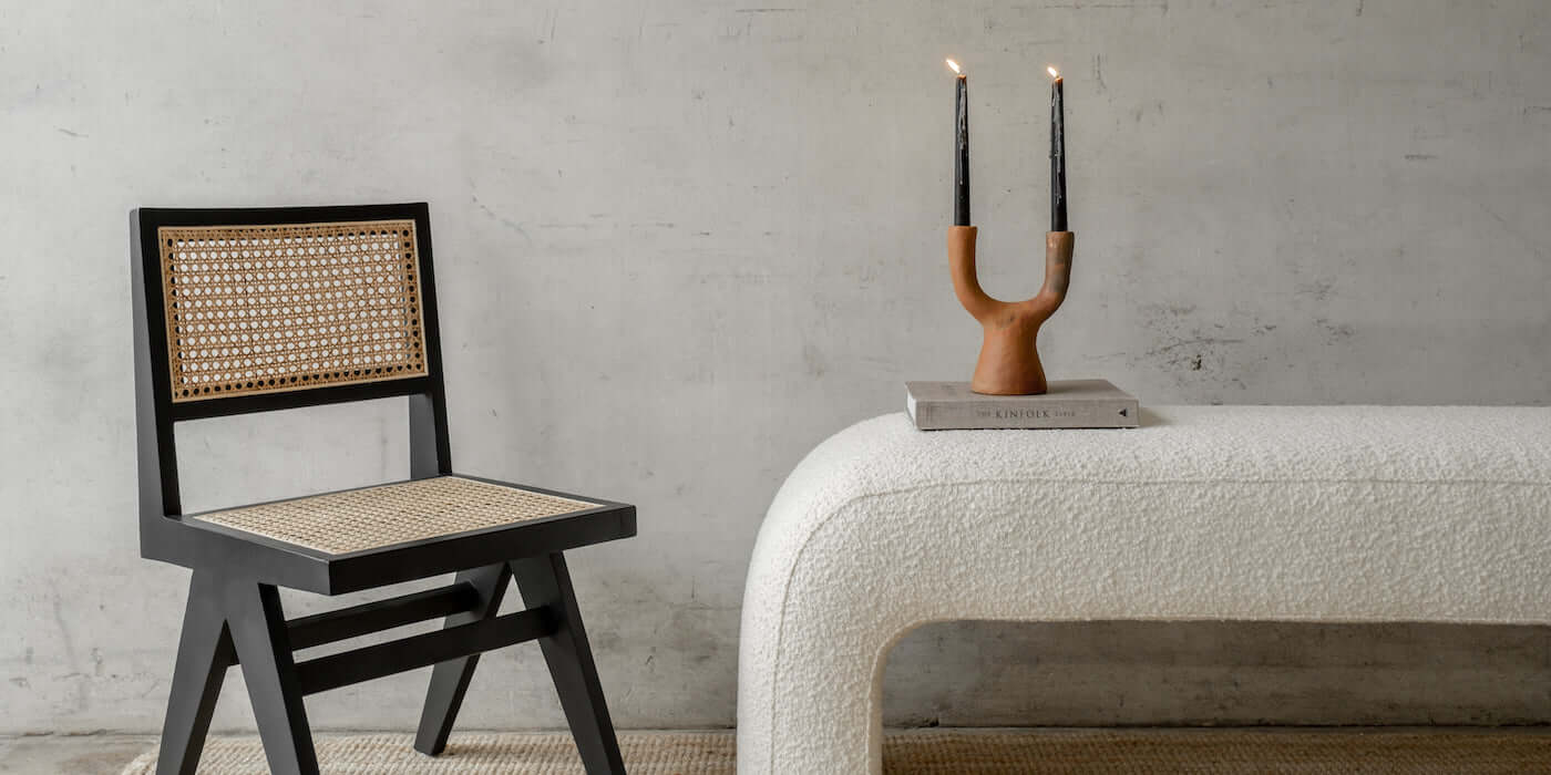 U Formlu Uzun Teddy Bukle Bench Bank