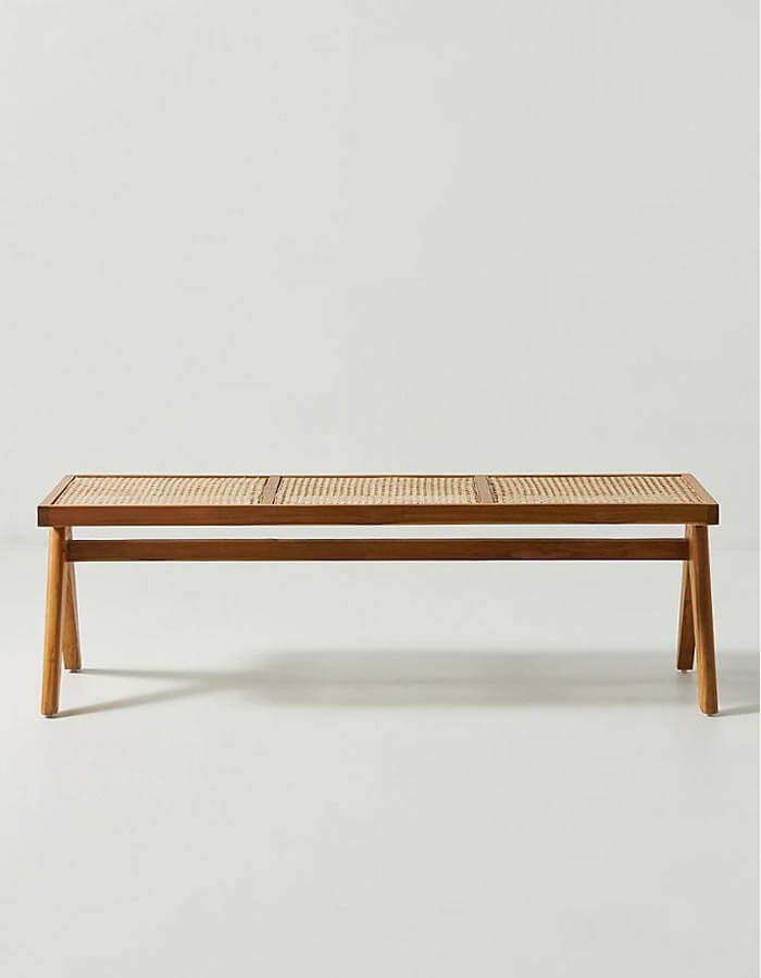 Hazeranlı Ahşap Çapraz Ayaklı Bench